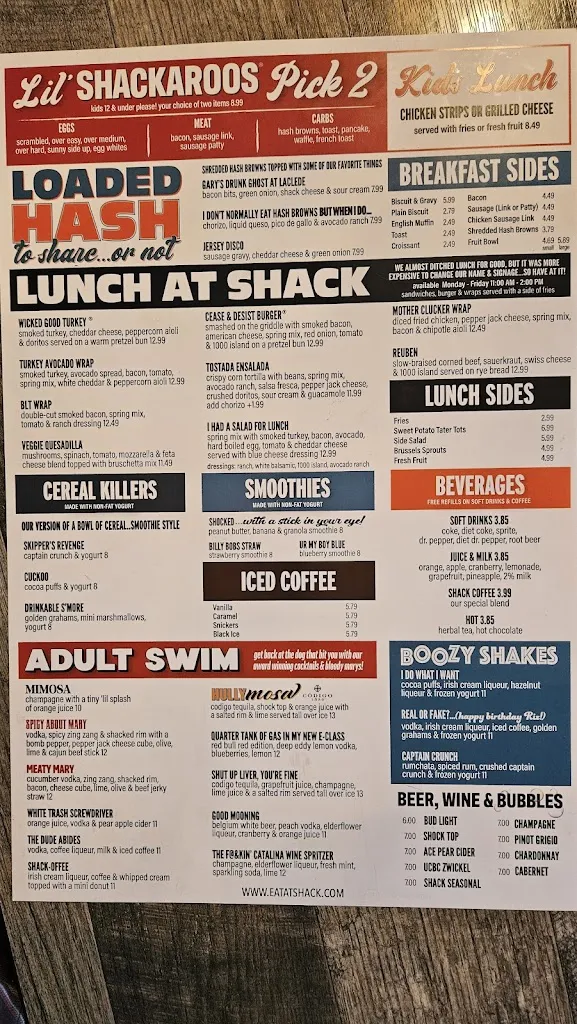 Menu_Shack Breakfast & Lunch_Valley Park, MO_image_old_2