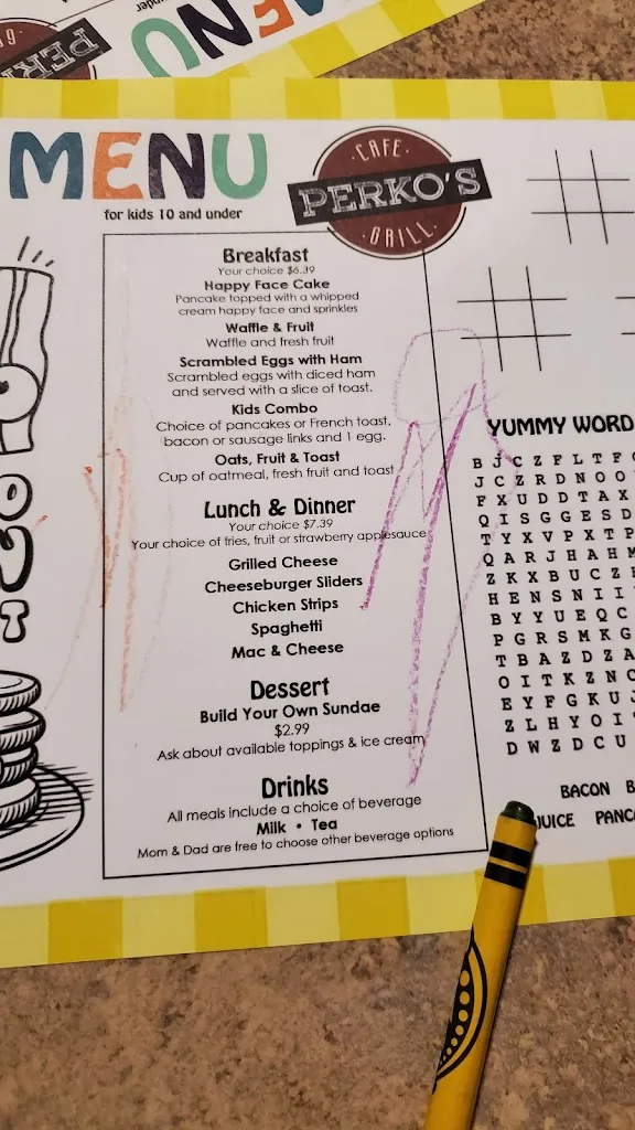 Menu_Perko's Cafe_Madera, CA_image_old_2