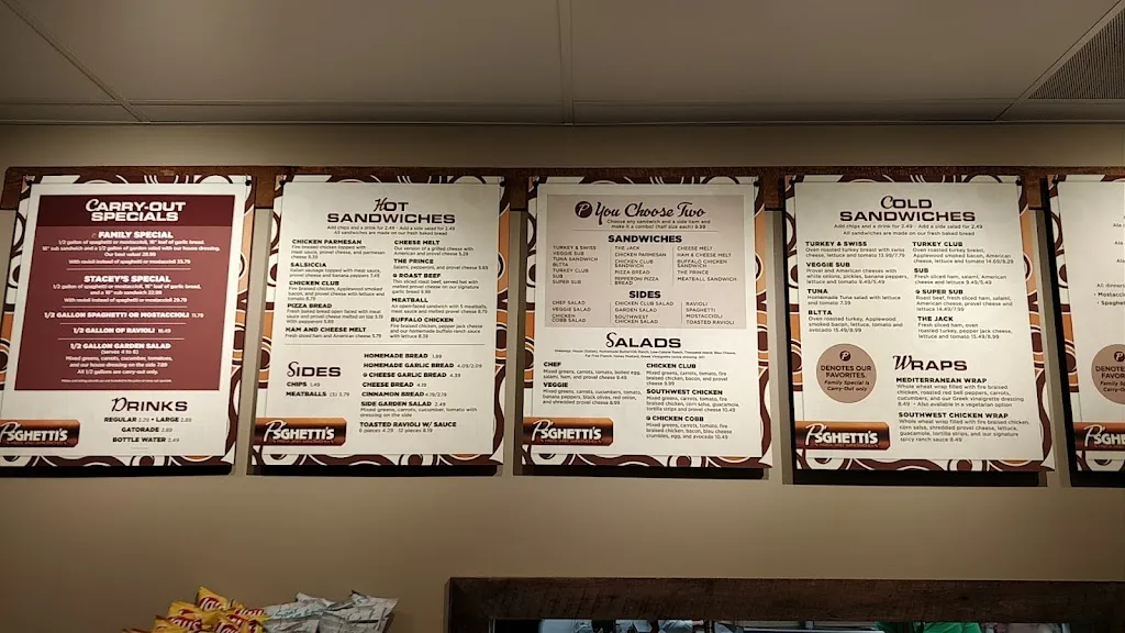 Menu_Psghettis Pasta & Sandwiches_Valley Park, MO_image_old_2