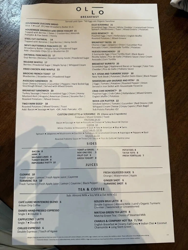 Menu_Ollo_Malibu, CA_image_old_2