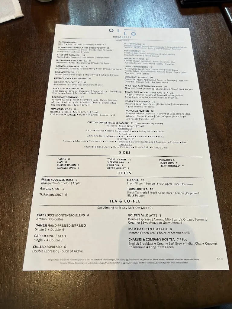 Menu_Ollo_Malibu, CA_image_old_3