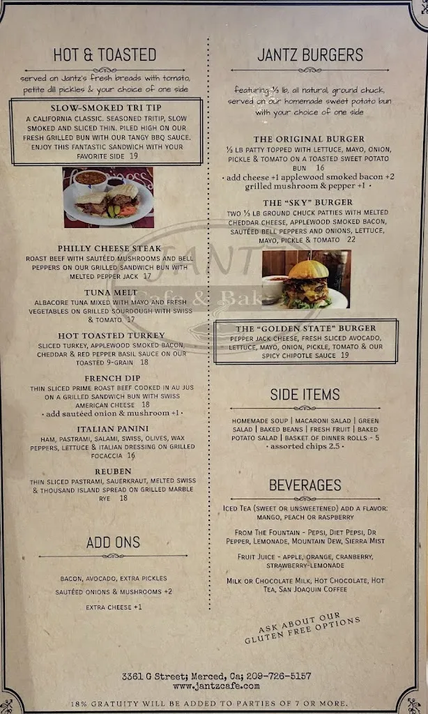 Menu_Jantz Cafe & Bakery_Merced, CA_image_old_1