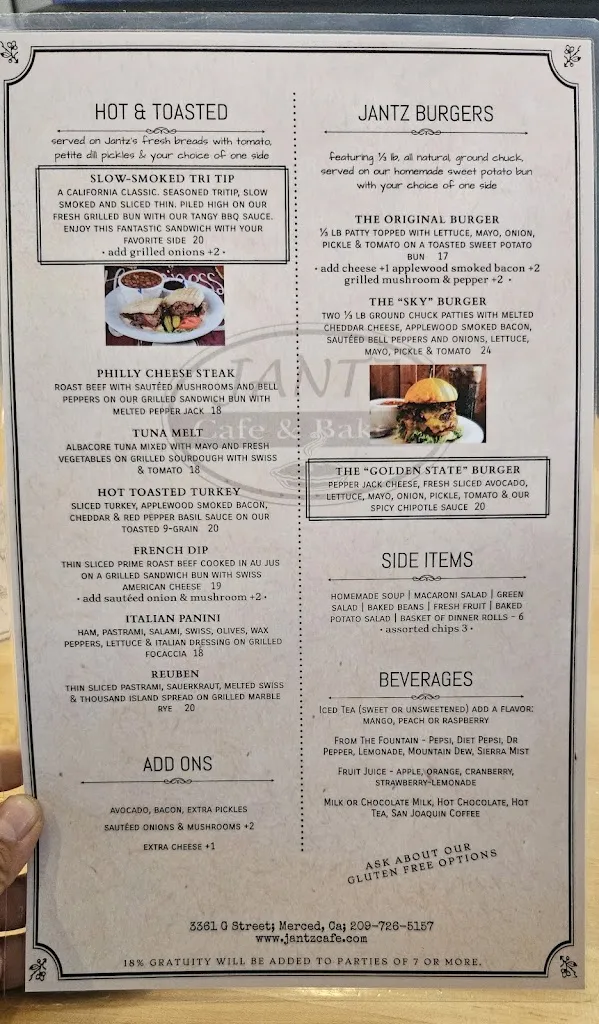 Menu_Jantz Cafe & Bakery_Merced, CA_image_old_2