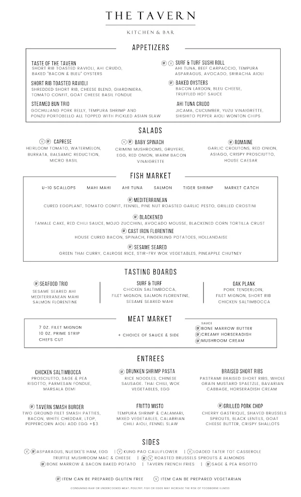 Menu_The Tavern Kitchen & Bar_St. Louis, MO_image_old_1