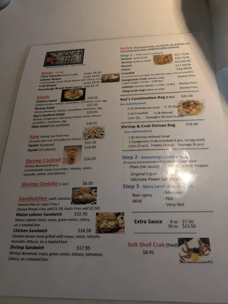 Menu_Ray's Crab Shack_Newark, CA_image_old_2