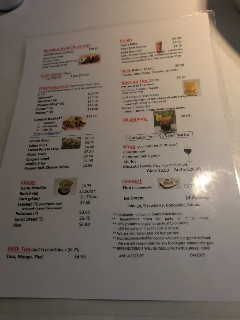 Menu_Ray's Crab Shack_Newark, CA_image_old_3
