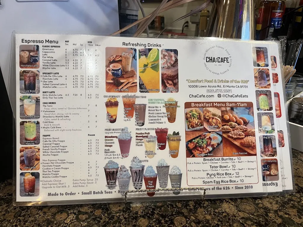 Menu_Cha Cafe_El Monte, CA_image_old_2