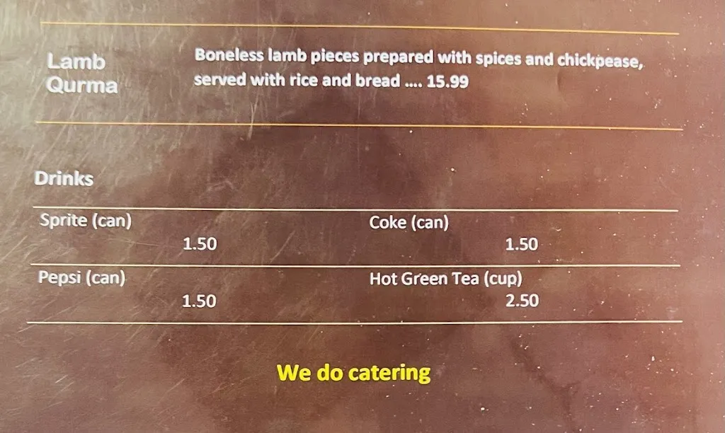 Menu_Aria Afghan Restaurant_North Highlands, CA_image_old_3