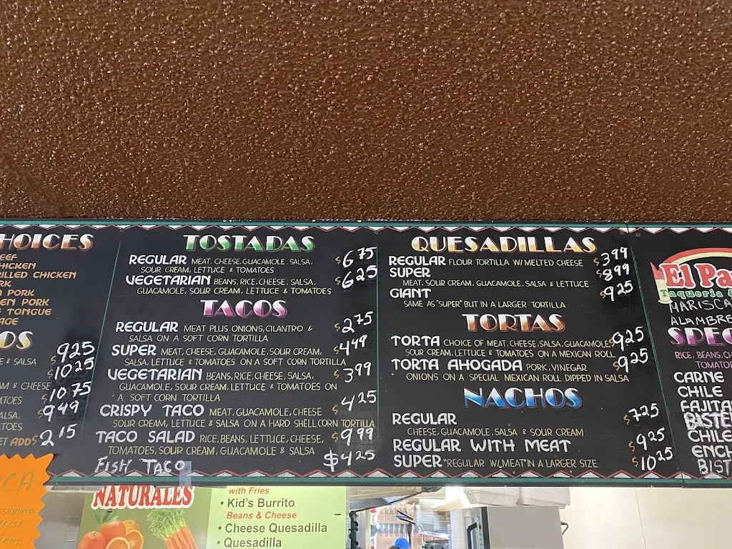 Menu_El Parian Taqueria_North Highlands, CA_image_old_2