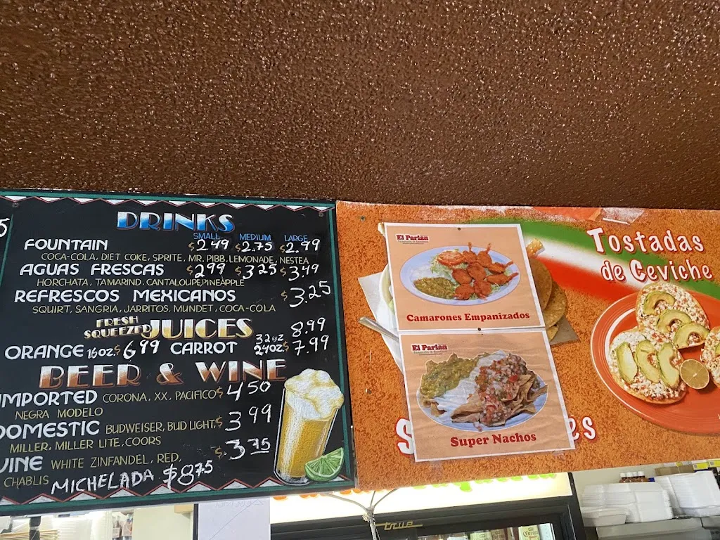 Menu_El Parian Taqueria_North Highlands, CA_image_old_3
