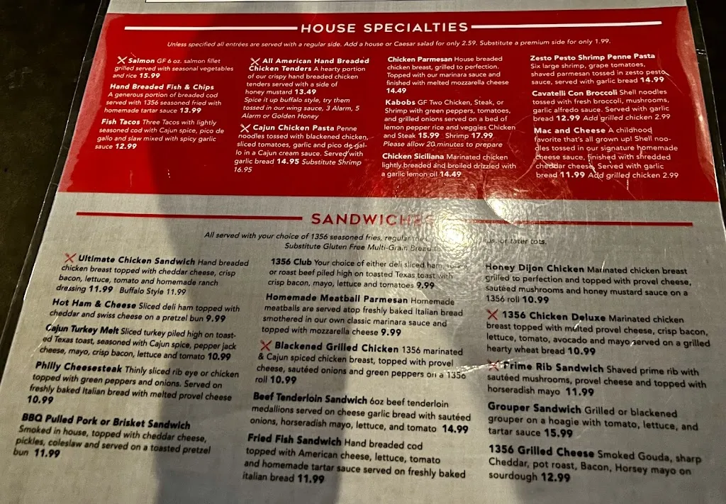 Menu_1356 Public House_Ballwin, MO_image_old_1