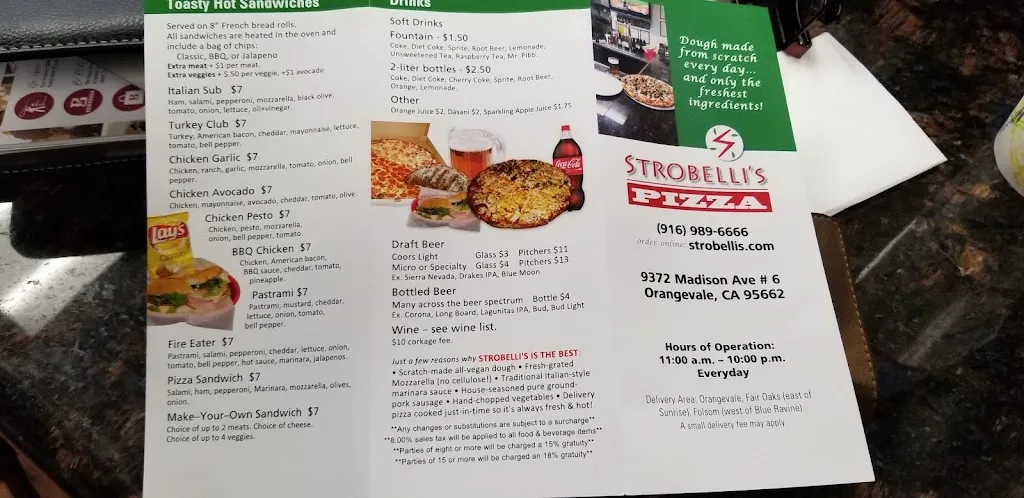 Menu_Strobelli's Pizza_Orangevale, CA_image_old_2