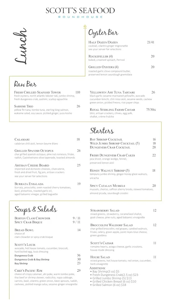 Menu_Scott's Seafood Roundhouse_Folsom, CA_image_old_2