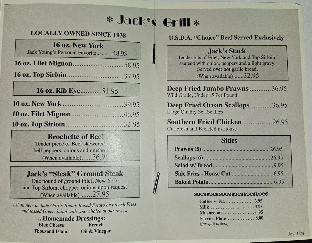 Menu_Jack's Grill_Redding, CA_image_old_2