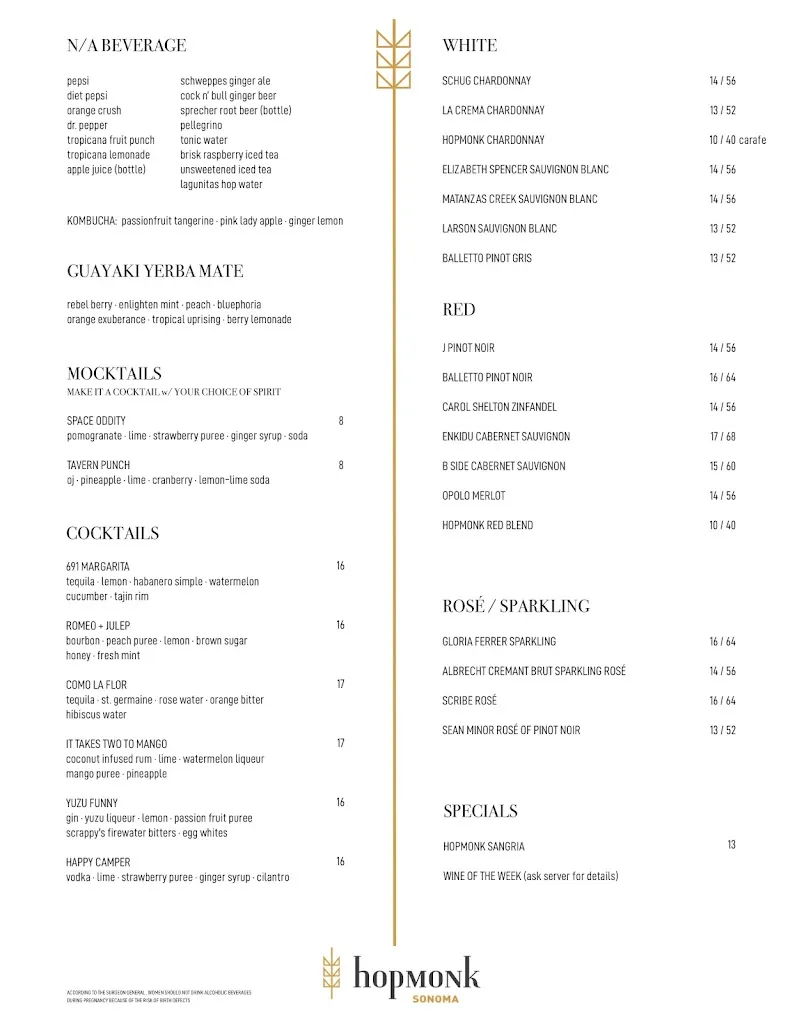 Menu_HopMonk Tavern Sonoma_Sonoma, CA_image_old_1
