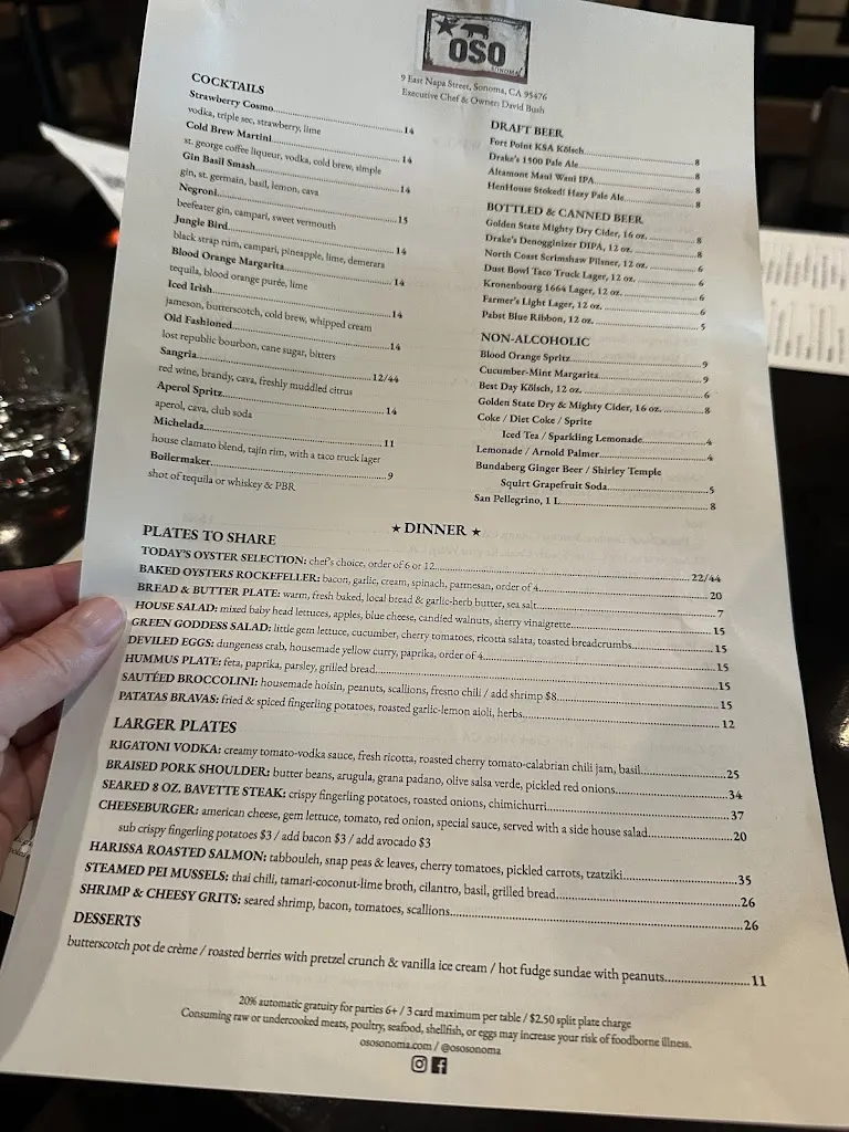Menu_Oso Sonoma_Sonoma, CA_image_old_1
