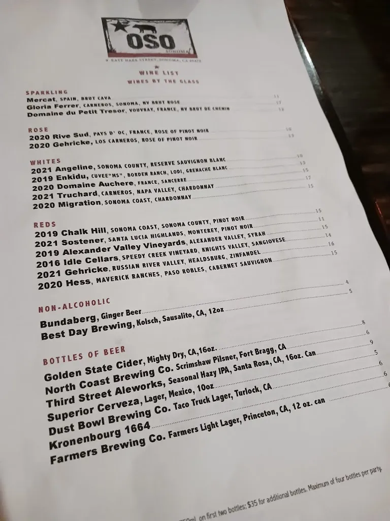 Menu_Oso Sonoma_Sonoma, CA_image_old_3