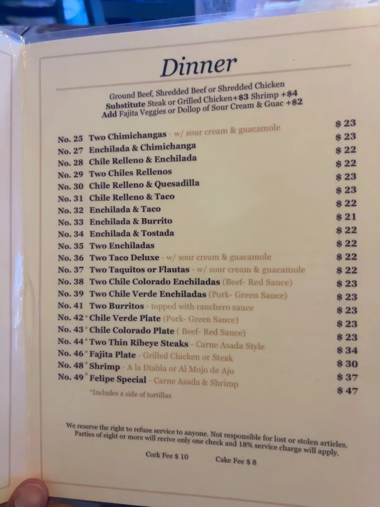 Menu_El Azteca_Ukiah, CA_image_old_3