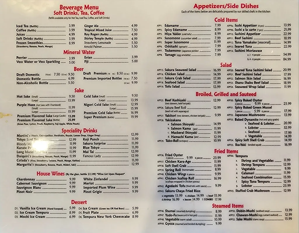 Menu_Sakura Chaya Clovis_Clovis, CA_image_old_2