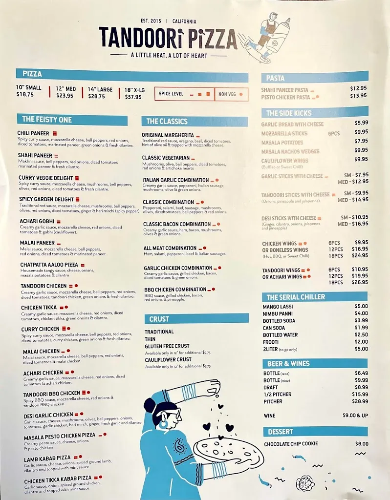 Menu_Tandoori Pizza - Clovis_Clovis, CA_image_old_1