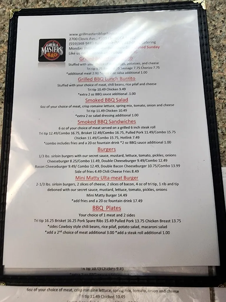 Menu_Grill Masters BBQ_Clovis, CA_image_old_3