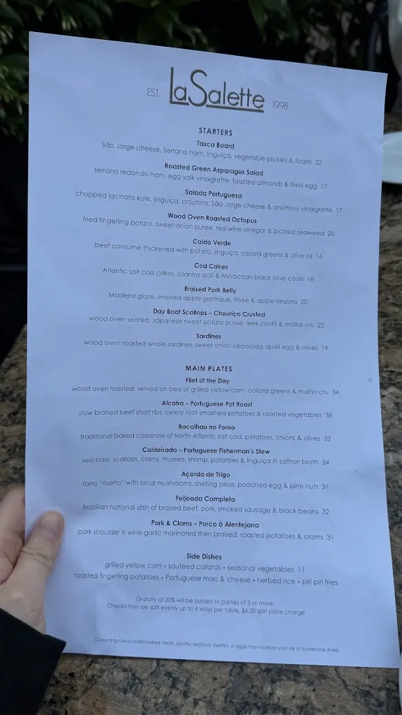 Menu_LaSalette Restaurant_Sonoma, CA_image_old_2