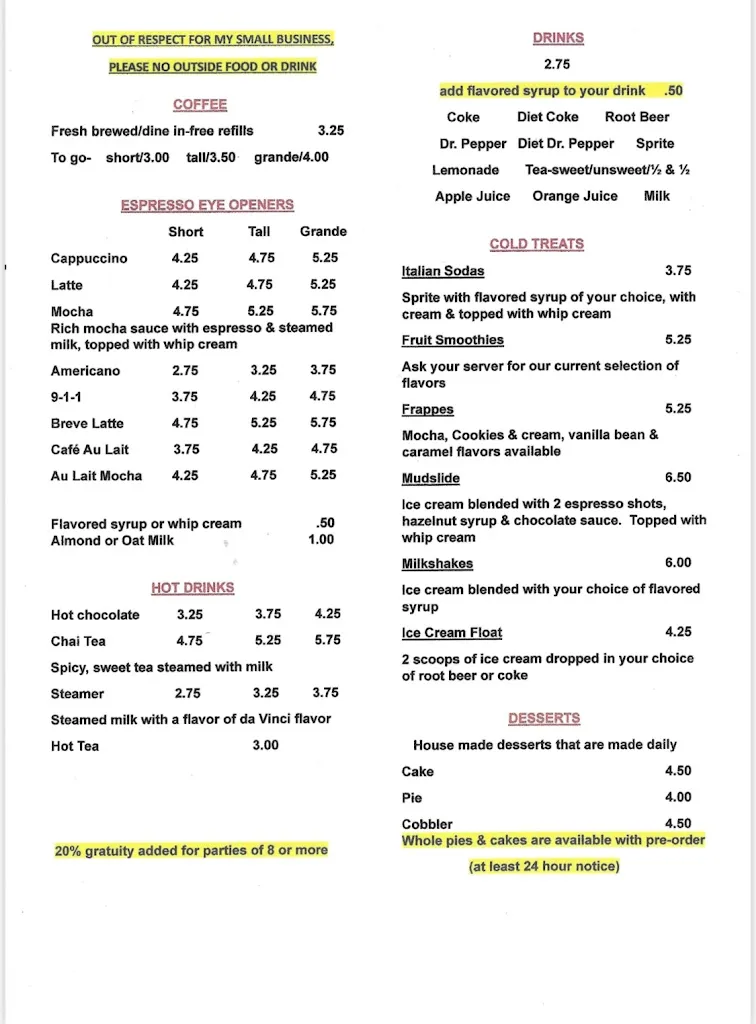 Menu_Suzy Q’s Coffee Shop and Café_Temple, TX_image_old_2