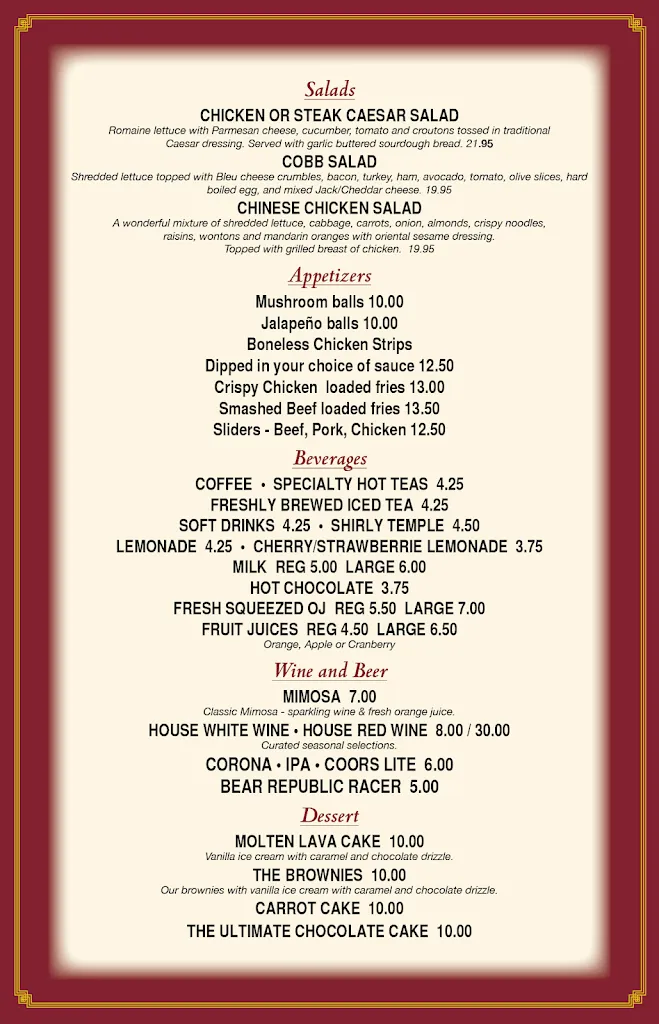 Menu_Windmills Cafe_Ukiah, CA_image_old_1