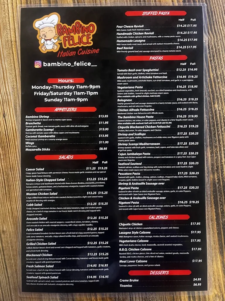 Menu_Bambino felice_La Puente, CA_image_old_1