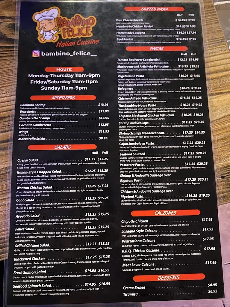 Menu_Bambino felice_La Puente, CA_image_old_2