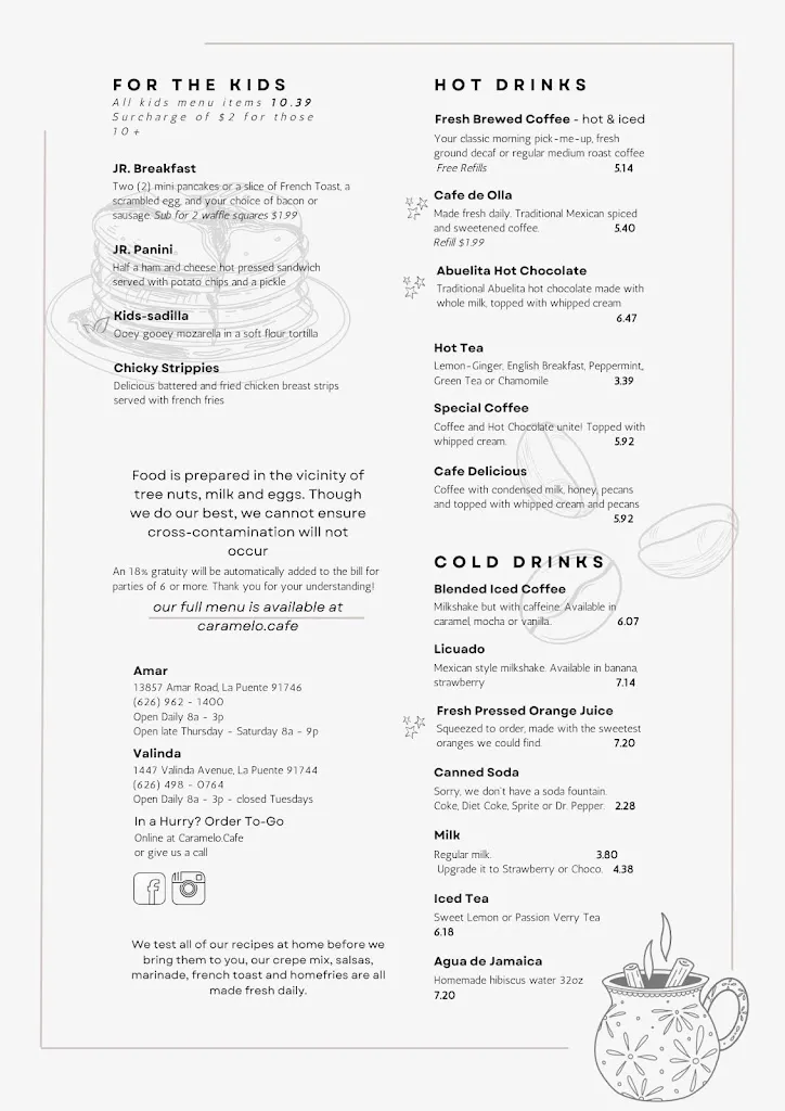 Menu_Caramelo Cafe_La Puente, CA_image_old_2