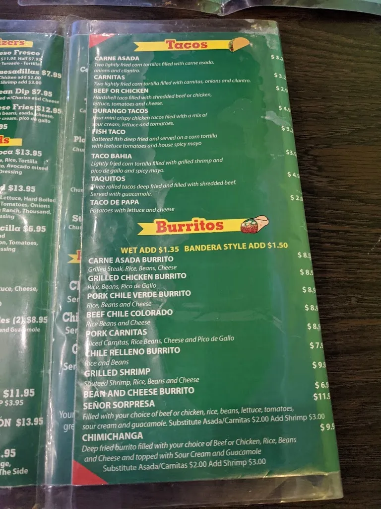 Menu_Durango Restaurant_La Puente, CA_image_old_3