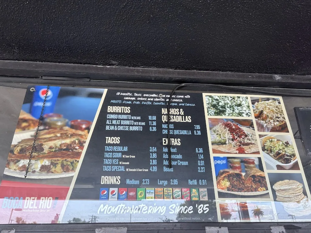 Menu_Boca Del Rio_La Puente, CA_image_old_1
