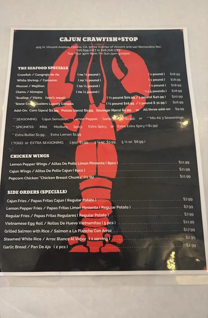Menu_Cajun Crawfish Stop_Covina, CA_image_old_3