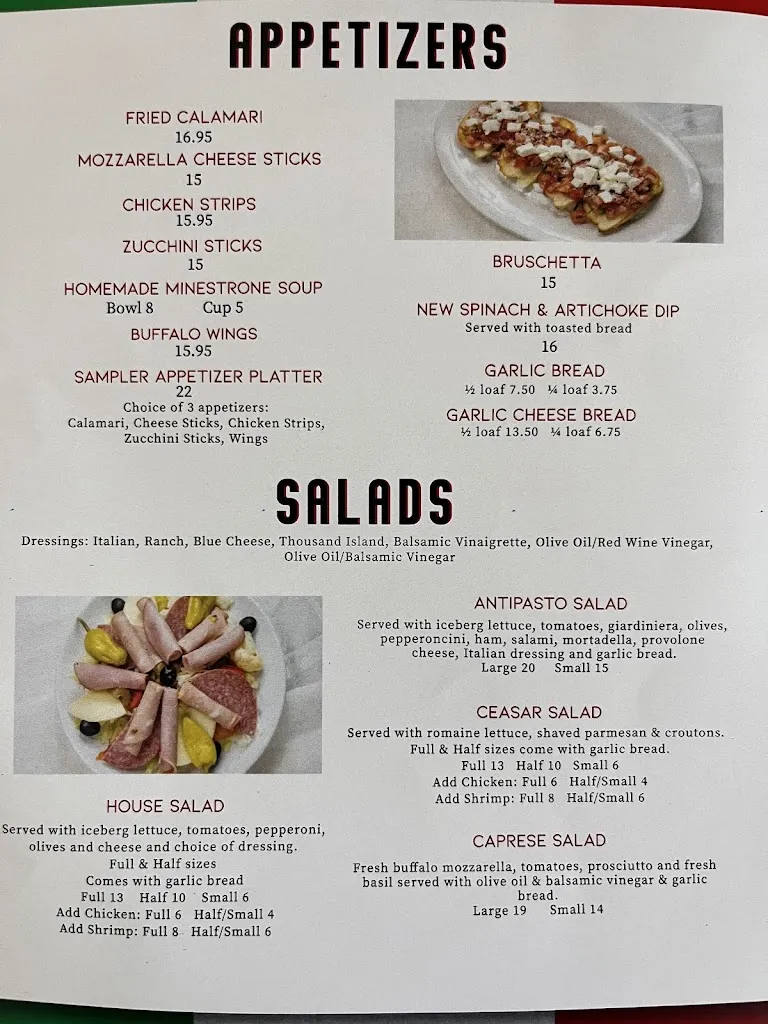 Menu_Avolio's Italian Restaurant_Covina, CA_image_old_1