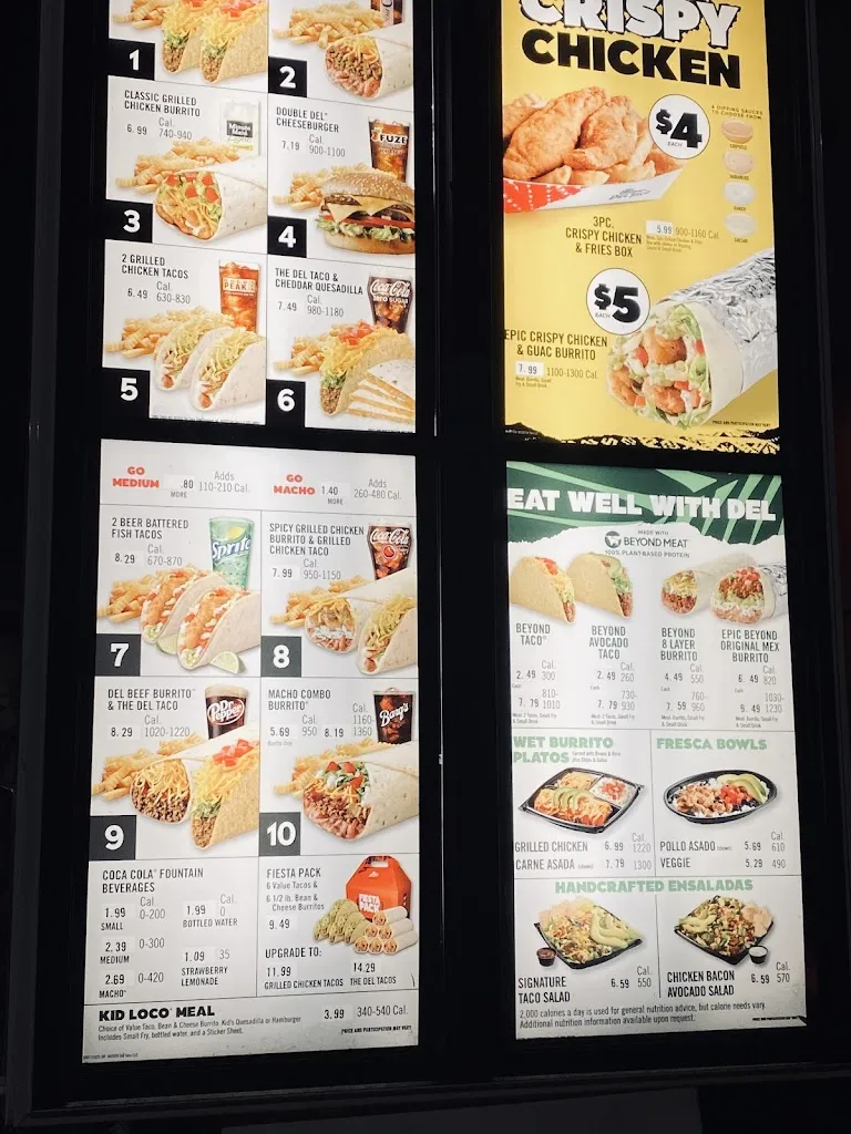 Menu_Del Taco_West Covina, CA_image_old_2
