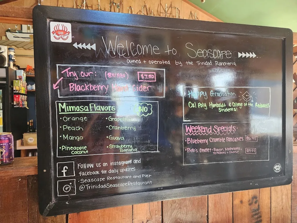 Menu_Seascape Restaurant_Trinidad, CA_image_old_1
