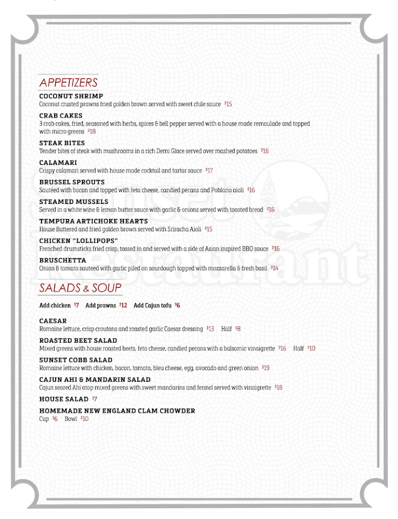 Menu_Sunset Restaurant_Trinidad, CA_image_old_1
