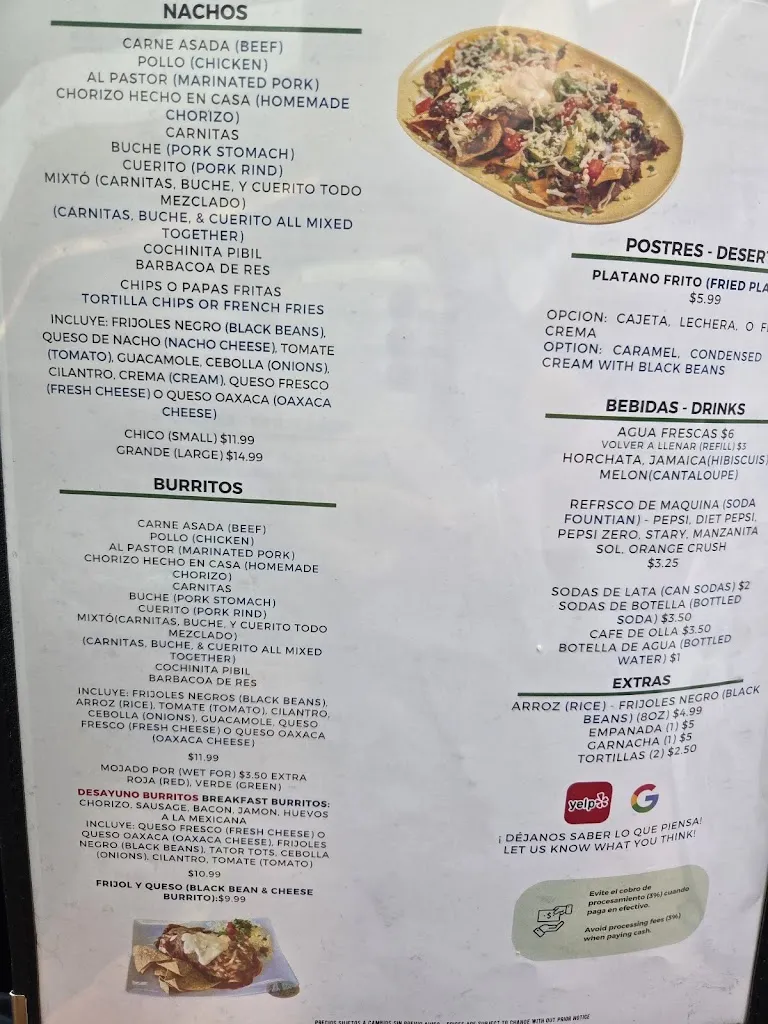 Menu_La Cocina de Los Reyes_La Puente, CA_image_old_3
