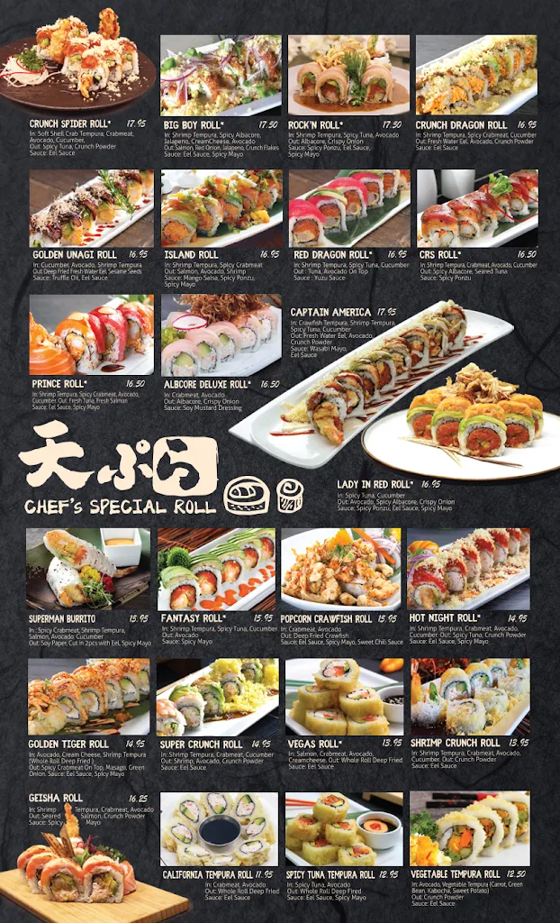 Menu_Crazy Rock'N Sushi - La Puente_La Puente, CA_image_old_1