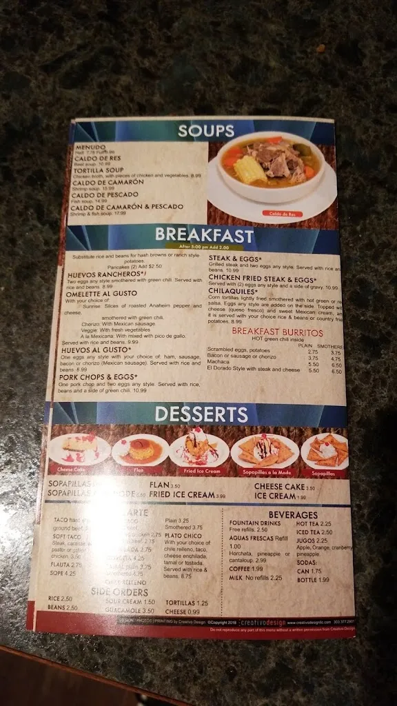 Menu_El Dorado Mexican Grill_Ault, CO_image_old_1
