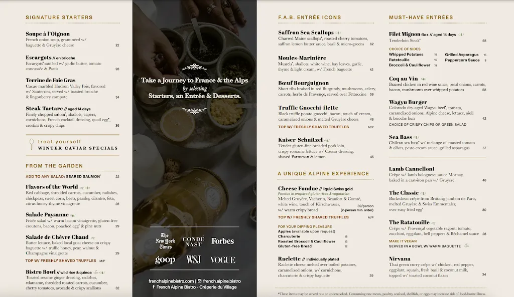 Menu_French Alpine Bistro - Crêperie du Village_Aspen, CO_image_old_1