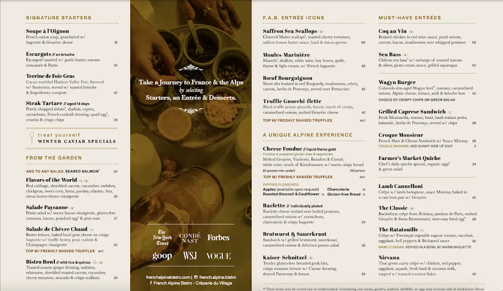 Menu_French Alpine Bistro - Crêperie du Village_Aspen, CO_image_old_3