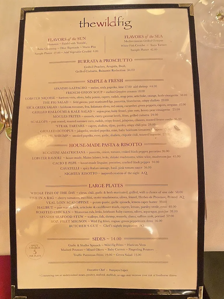 Menu_The Wild Fig_Aspen, CO_image_old_2