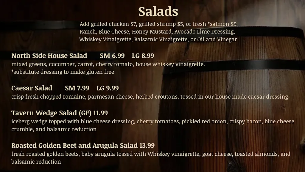 Menu_North Side Tavern Restaurant_Broomfield, CO_image_old_1