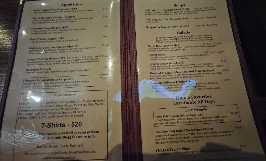 Menu_North Side Tavern Restaurant_Broomfield, CO_image_old_2