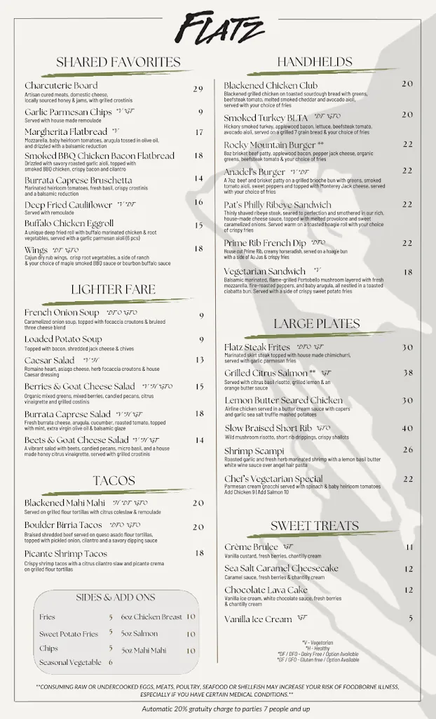 Menu_Flatz Restaurant and Lounge_Broomfield, CO_image_old_1