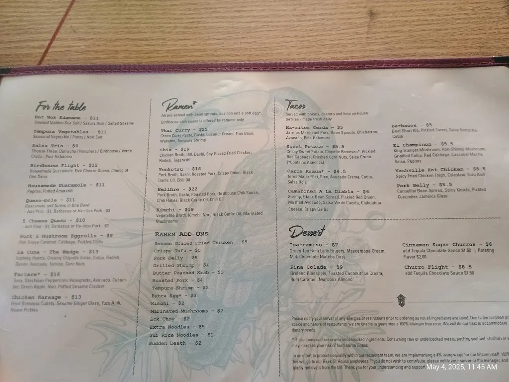 Menu_Birdhouse_Erie, CO_image_old_1