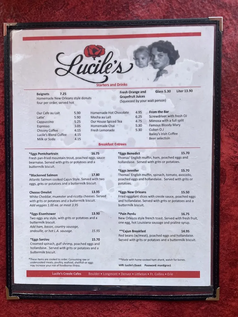 Menu_Lucile's Creole Cafe_Erie, CO_image_old_2