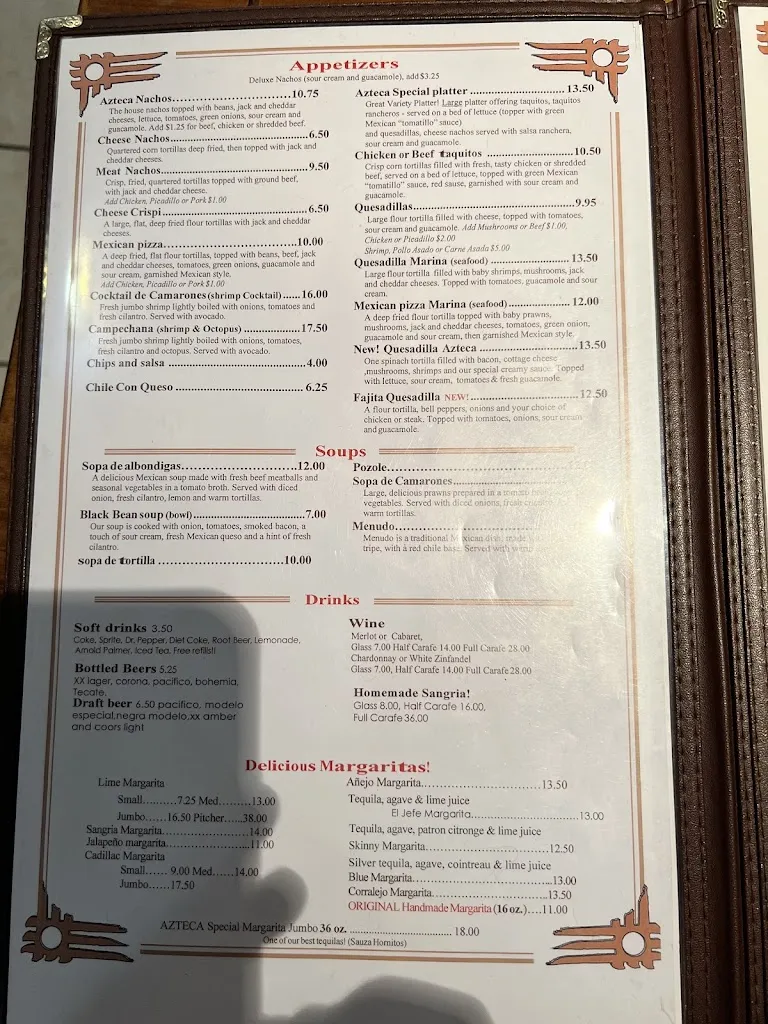 Menu_Fuego Azteca_Erie, CO_image_old_1